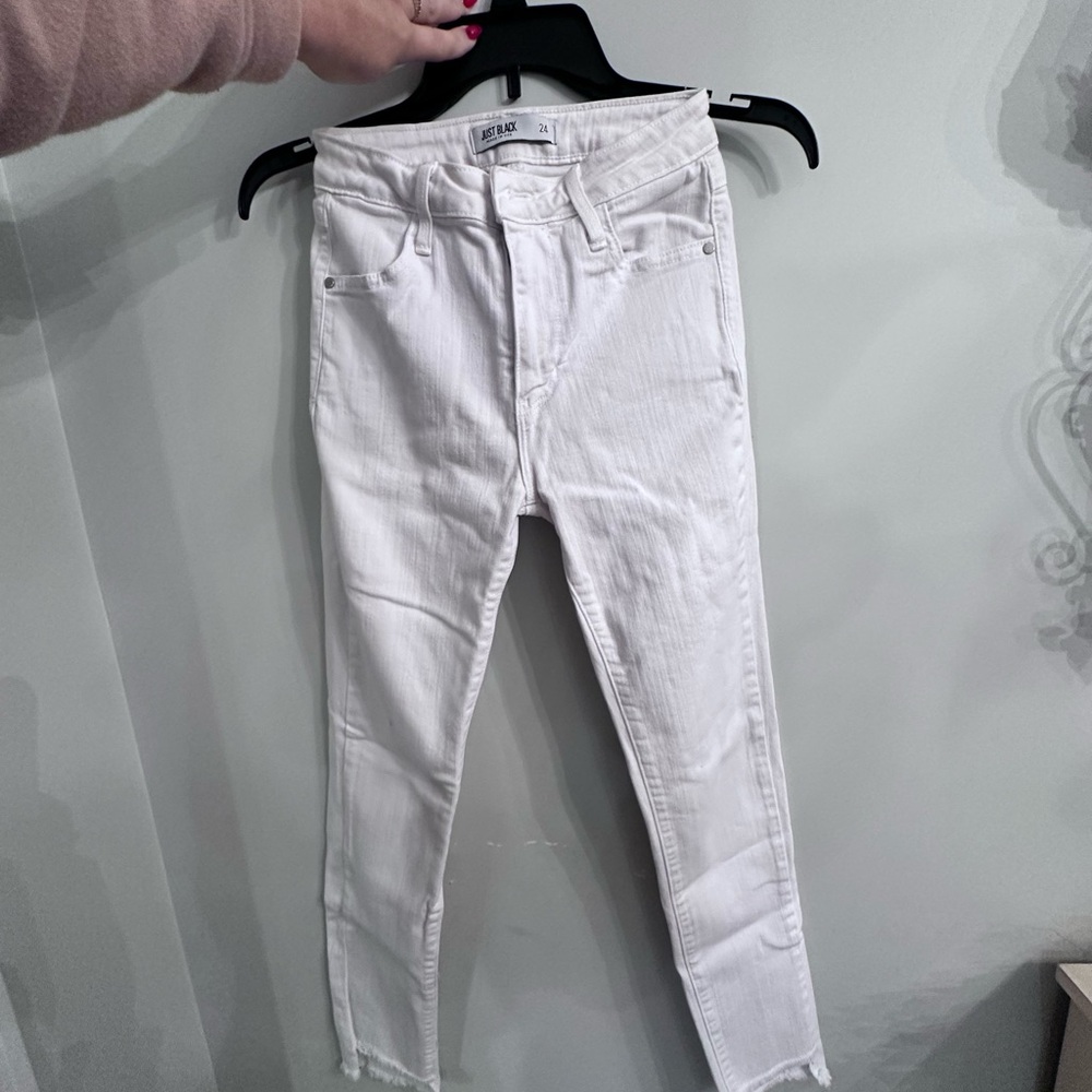 Just Black Crisp White Skinny Jeans
